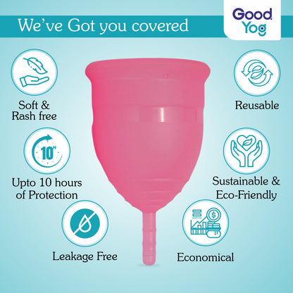 EcoCup - Reusable Menstrual Cup - Medical Grade Silicone - 12 Hour Protection