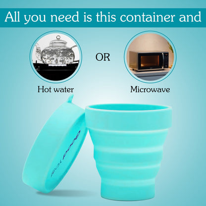 Menstrual Cup Sterlizing Container - 100% Food Grade Silicone