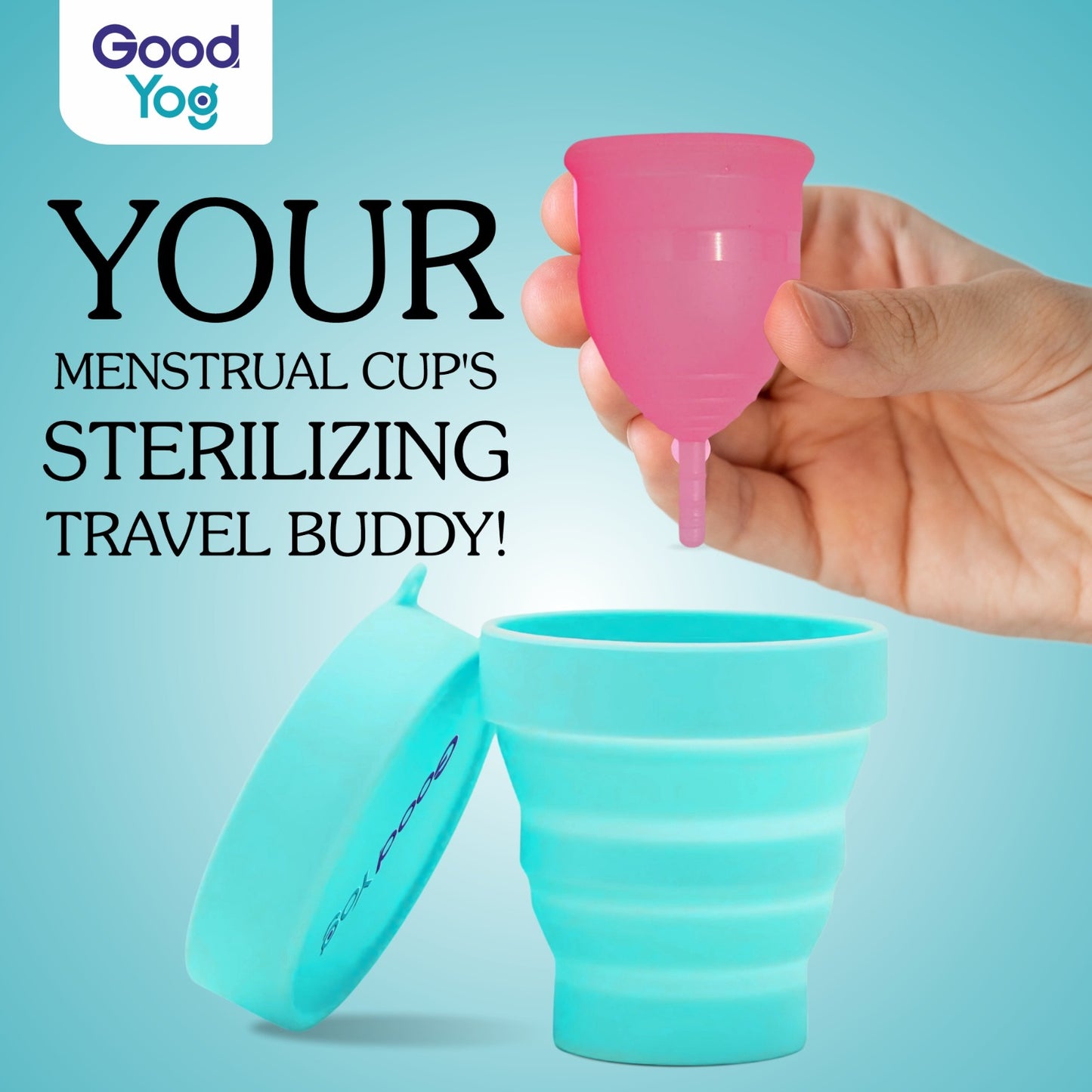 Menstrual Cup Sterlizing Container - 100% Food Grade Silicone