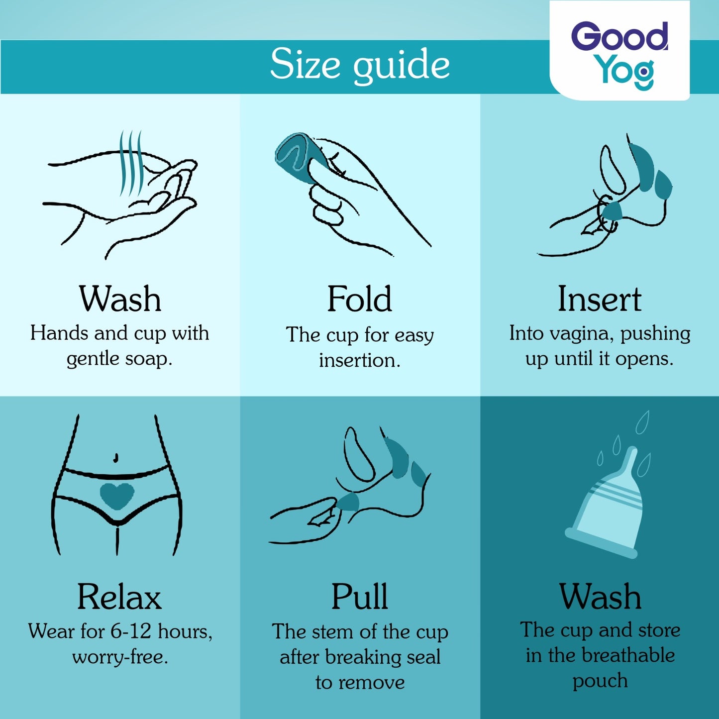 EcoCup - Reusable Menstrual Cup - Medical Grade Silicone - 12 Hour Protection