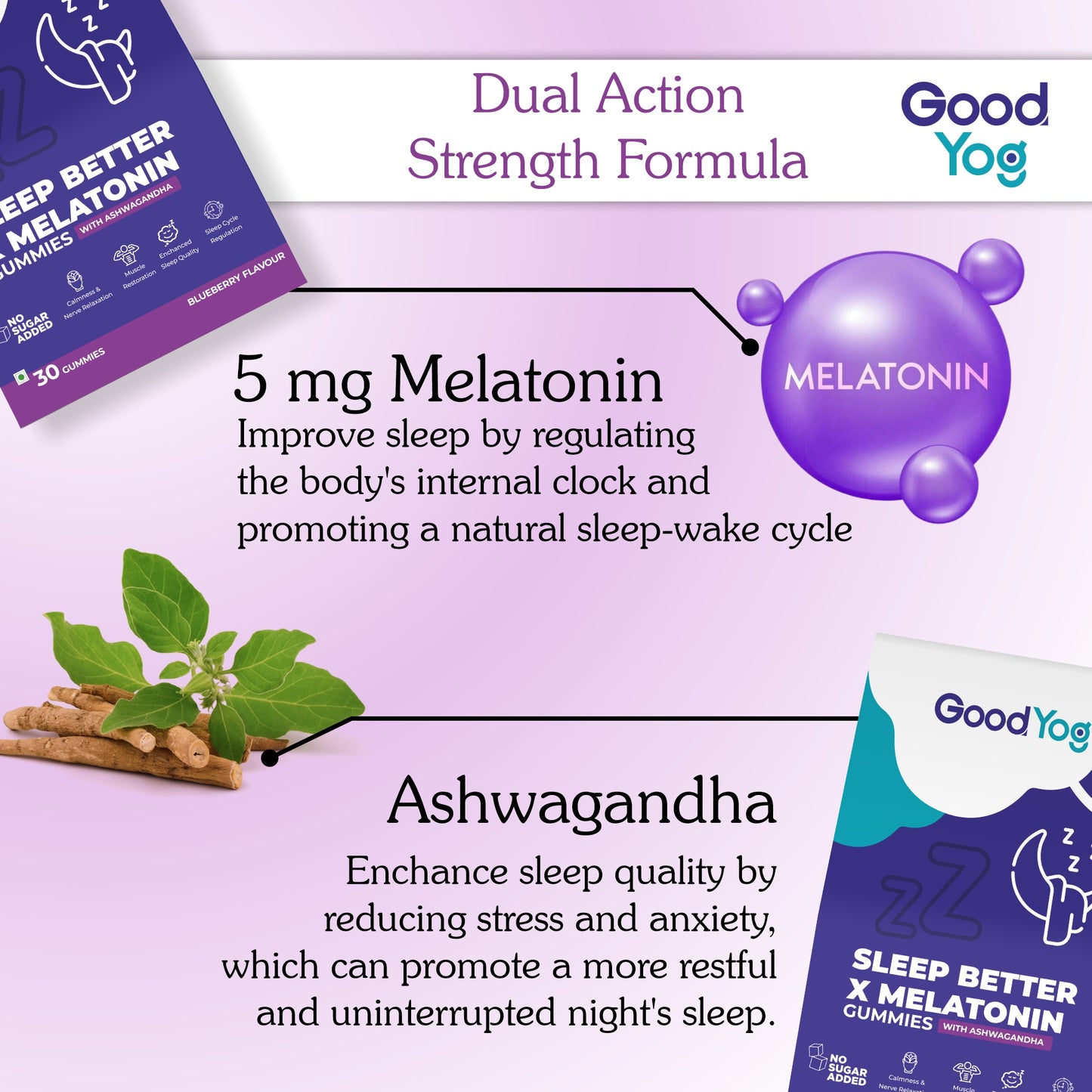 Sleep Better x Melatonin Gummies with Ashwagandha