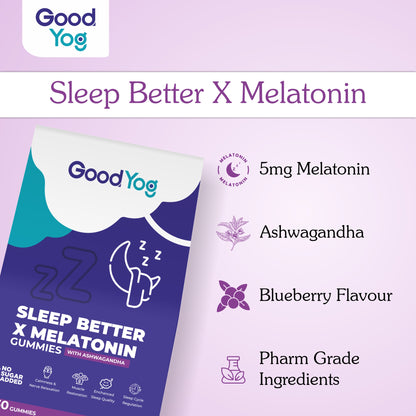 Sleep Better x Melatonin Gummies with Ashwagandha