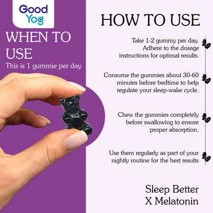 Sleep Better x Melatonin Gummies with Ashwagandha